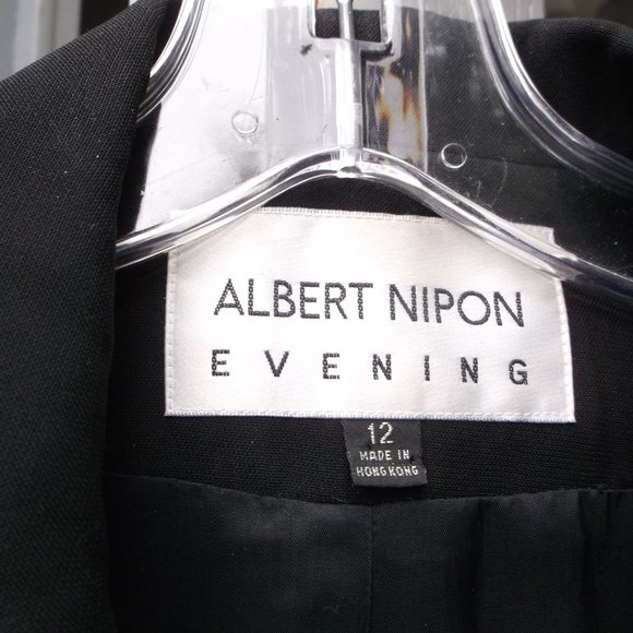 VTG NIPON Black w/Beading evening Blazer 10 - Picture 11 of 11